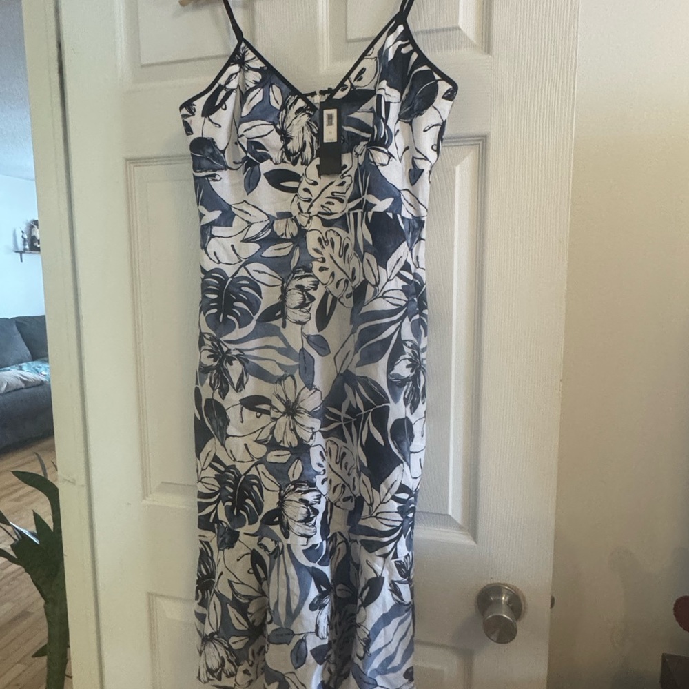 NWT Banana Republic Sz 12 Spaghetti Strap Dress